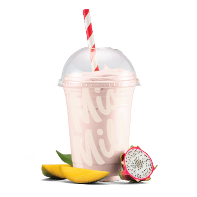 Dragon fruit and mango shake